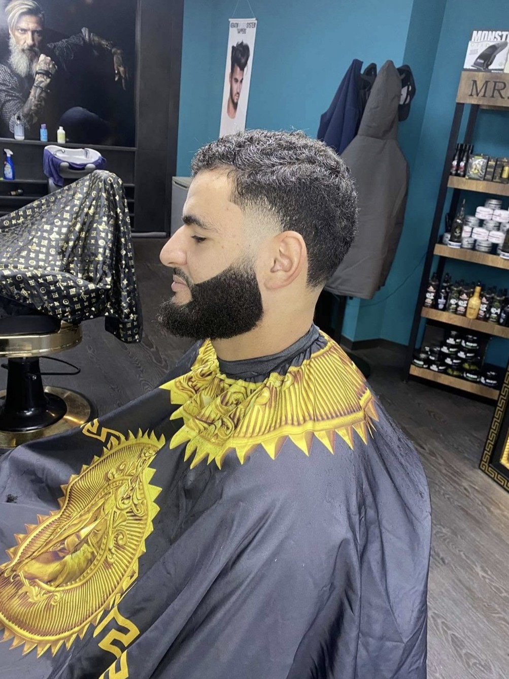 Barbier aan het werk